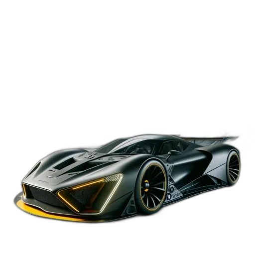 car, 3d render, photorealistic, concept art, pencil sketch, aerodynamic, futuristic, highlighted transparent PNG cut-out