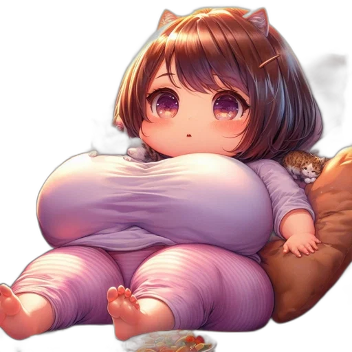 food, creature, animal, dress, concept art, pixel art, anime, 3d render transparent PNG cut-out