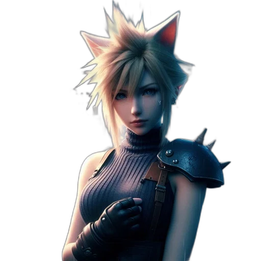 staff, animal, concept art, fantasy art, 3d render, pixel art, female, character transparent PNG cut-out