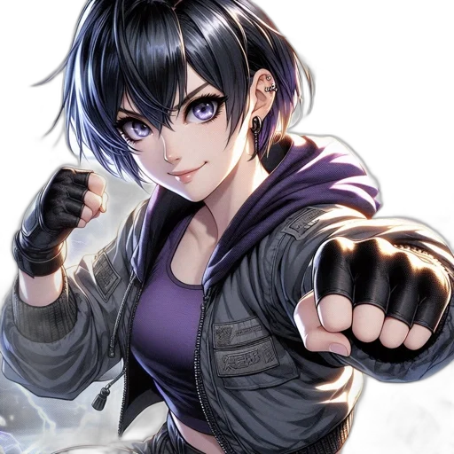 weapon, jacket, anime, fantasy art, concept art, comic book art, dark, monochrome transparent PNG cut-out