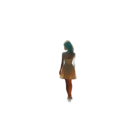 dress, robot, hair, creature transparent PNG cut-out