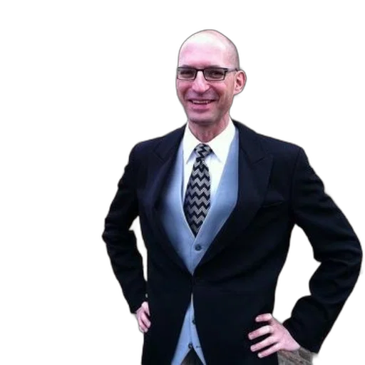 staff, jacket, photorealistic, man, suit, black, white, tie transparent PNG cut-out
