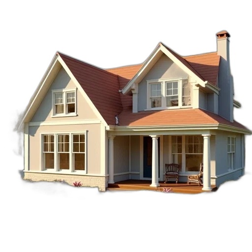 building, furniture, 3d render, photorealistic transparent PNG cut-out