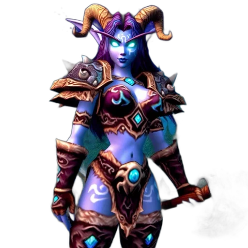 staff, fantasy art, concept art, 3d render, pixel art, dark, blue-skinned, female transparent PNG cut-out