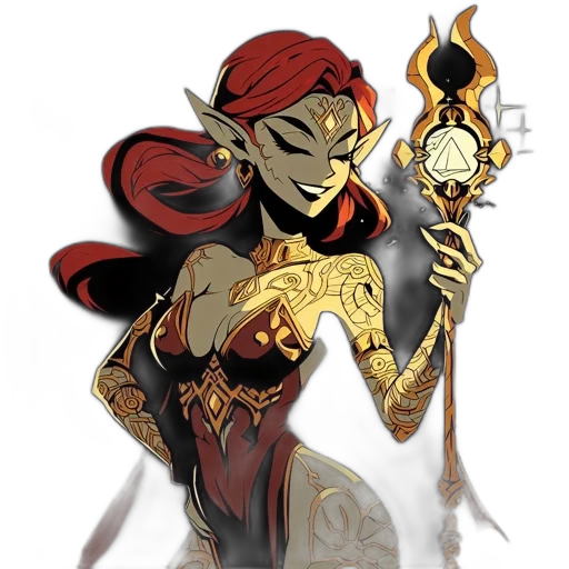 staff, mask, jewelry, weapon, fantasy art, concept art, comic book art, pixel art transparent PNG cut-out
