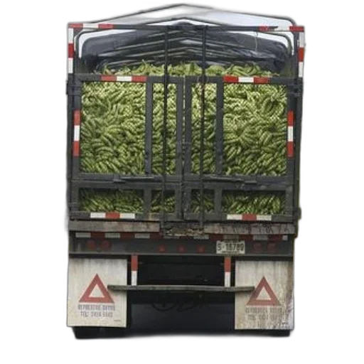 weapon, car, food, jacket, truck, loaded, bananas, driving transparent PNG cut-out