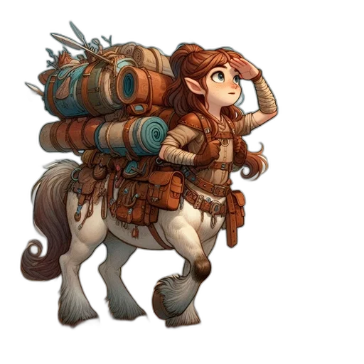 staff, concept art, fantasy art, watercolor, 3d render, earth tones, elf, girl transparent PNG cut-out