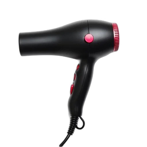 hair, staff, weapon, black, dryer, red, power, button transparent PNG cut-out