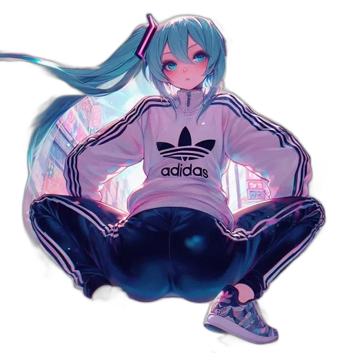 jacket, mask, weapon, shoes, vaporwave, anime, pixel art, cyberpunk transparent PNG cut-out