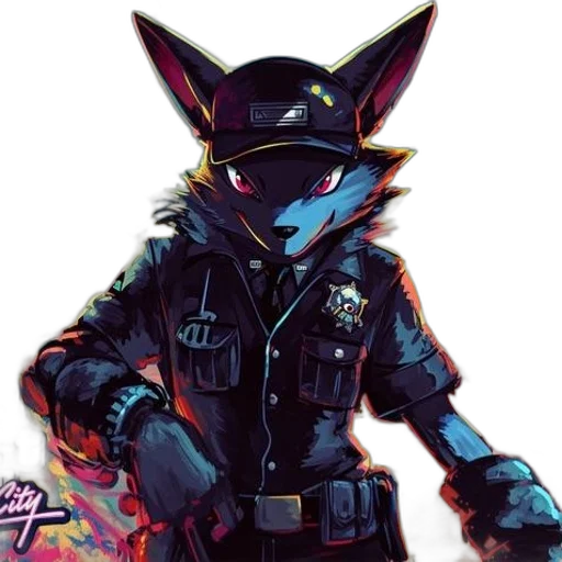 jacket, staff, hat, mask, cyberpunk, concept art, vaporwave, pixel art transparent PNG cut-out