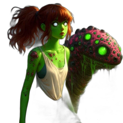 creature, staff, mask, concept art, fantasy art, 3d render, photorealistic, outer space transparent PNG cut-out