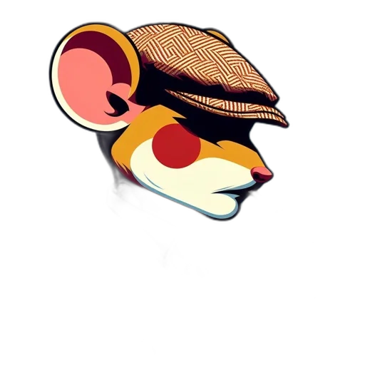 hat, crown, staff, animal, 3d render, cartoon, pixel art, concept art transparent PNG cut-out