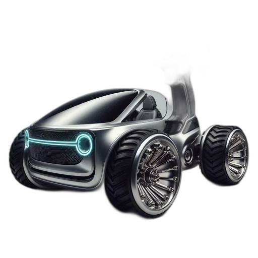 car, robot, concept art, 3d render, fantasy art, photorealistic, futuristic, vehicle transparent PNG cut-out