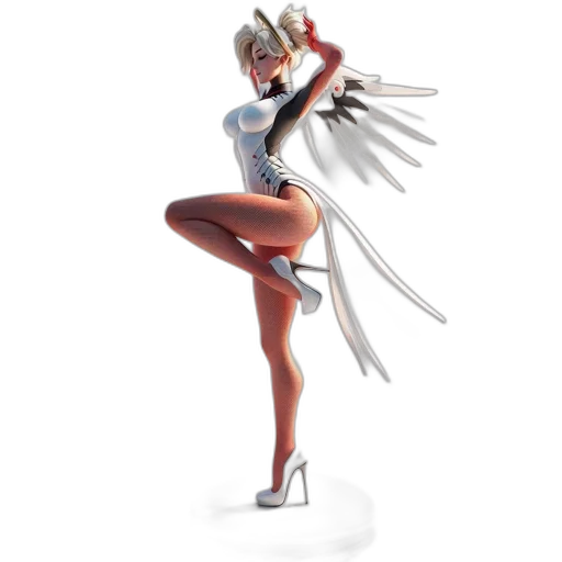 concept art, 3d render, fantasy art, pixel art, illustrated, character, futuristic, attire transparent PNG cut-out