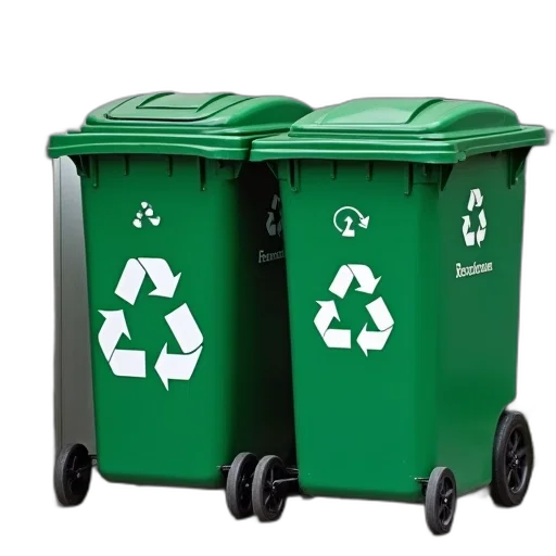 furniture, robot, 3d render, photorealistic, concept art, green, recycling, cart transparent PNG cut-out