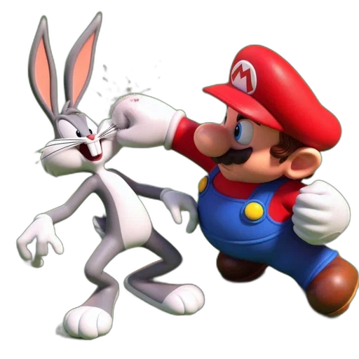 animal, weapon, staff, 3d render, concept art, pixel art, photorealistic, mario transparent PNG cut-out