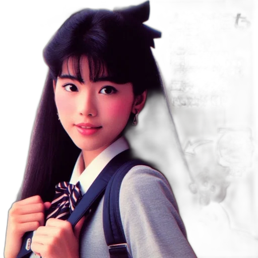 photorealistic, anime, oil painting, 3d render, monochrome, vintage, japanese, features transparent PNG cut-out