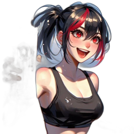 staff, face, weapon, anime, concept art, pixel art, cartoon, red transparent PNG cut-out