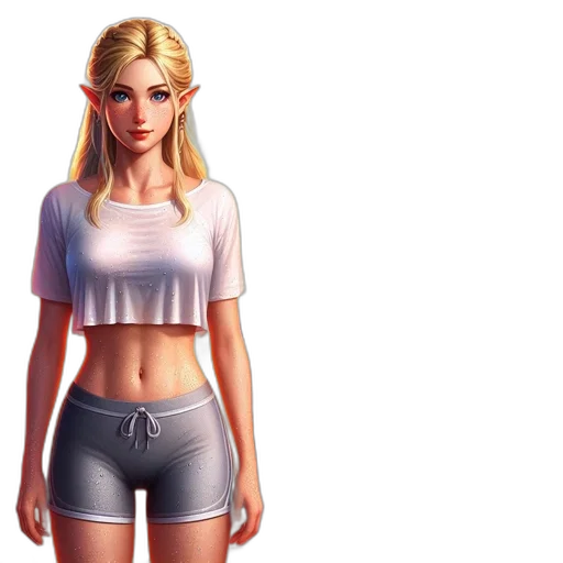concept art, pixel art, 3d render, fantasy art, two, panels, feature, identical transparent PNG cut-out