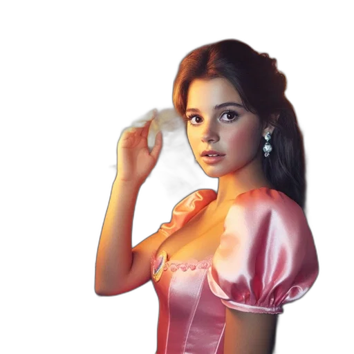 dress, jewelry, face, crown, photorealistic, fantasy art, oil painting, concept art transparent PNG cut-out