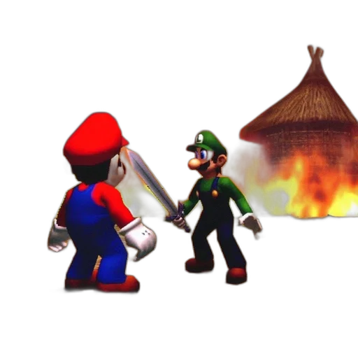 mask, hat, weapon, staff, concept art, 3d render, pixel art, fire transparent PNG cut-out