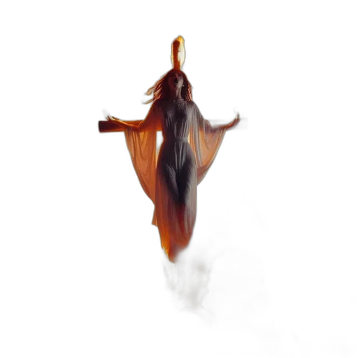 dragon, creature, hair, dress, concept art, 3d render, fantasy art, photorealistic transparent PNG cut-out
