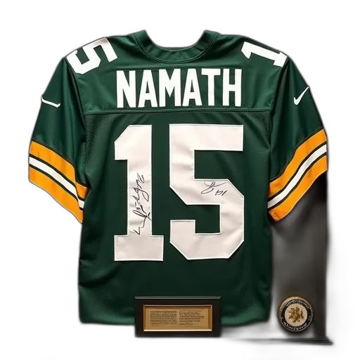 framed, jersey, joe, namath transparent PNG cut-out