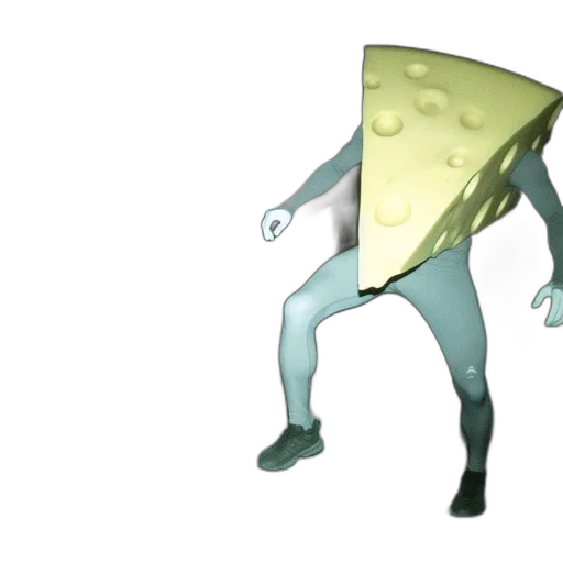food, creature, jacket, mask, concept art, 3d render, pastel, green transparent PNG cut-out
