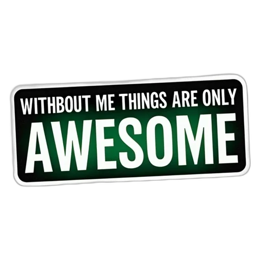 white, rectangular, sticker, black, border, text, without, things transparent PNG cut-out