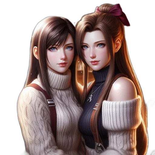 fantasy art, anime, concept art, photorealistic, dark, monochrome, red, two transparent PNG cut-out