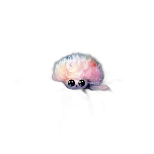 creature, hair, animal, dragon, watercolor, concept art, pixel art, photorealistic transparent PNG cut-out