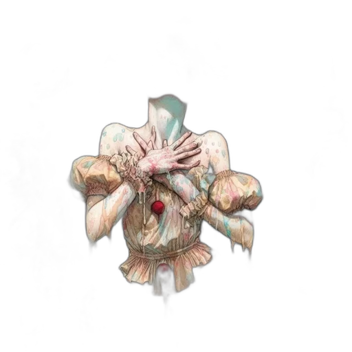 jewelry, crown, mask, jacket, 3d render, concept art, watercolor, photorealistic transparent PNG cut-out