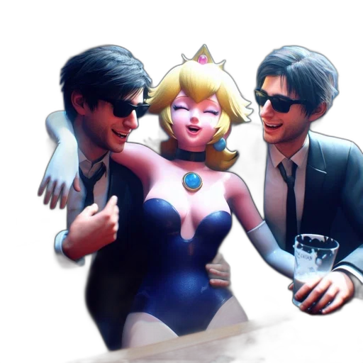 dress, weapon, concept art, 3d render, vaporwave, comic book art, three, animated transparent PNG cut-out