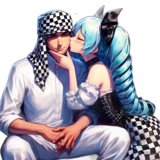 vaporwave, anime, cyberpunk, pixel art, outer space, blue, monochrome, intimate transparent PNG cut-out
