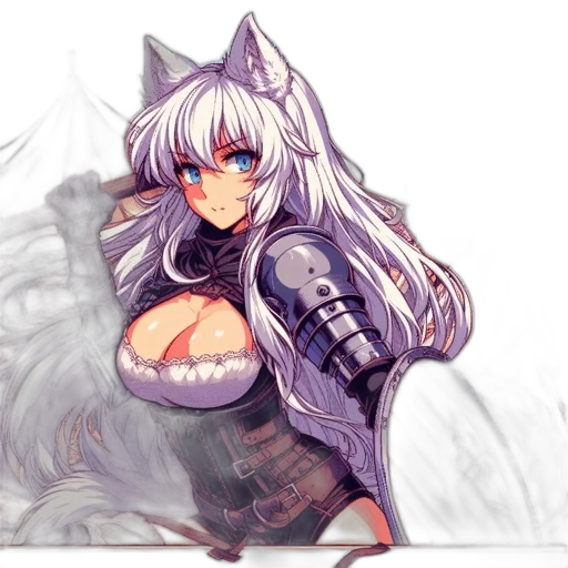 weapon, fantasy art, anime, watercolor, concept art, monochrome, dark, blue transparent PNG cut-out