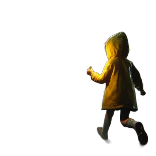 jacket, umbrella, dress, mask, 3d render, concept art, photorealistic, pixel art transparent PNG cut-out