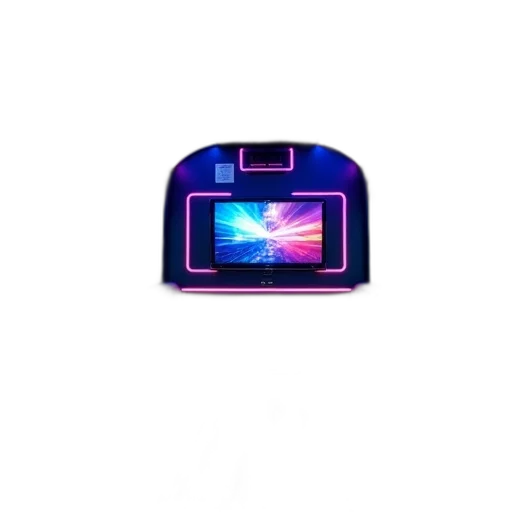 car, robot, jewelry, crown, vaporwave, 3d render, cyberpunk, neon lights transparent PNG cut-out