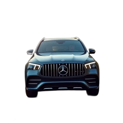 car, 3d render, photorealistic, 2020, mercedes, eqc, driving, down transparent PNG cut-out