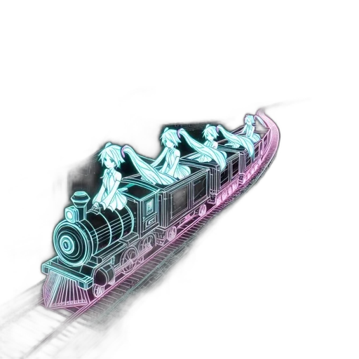 weapon, car, sword, robot, 3d render, concept art, vaporwave, cyberpunk transparent PNG cut-out