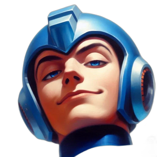 robot, face, mask, staff, comic book art, concept art, photorealistic, 3d render transparent PNG cut-out