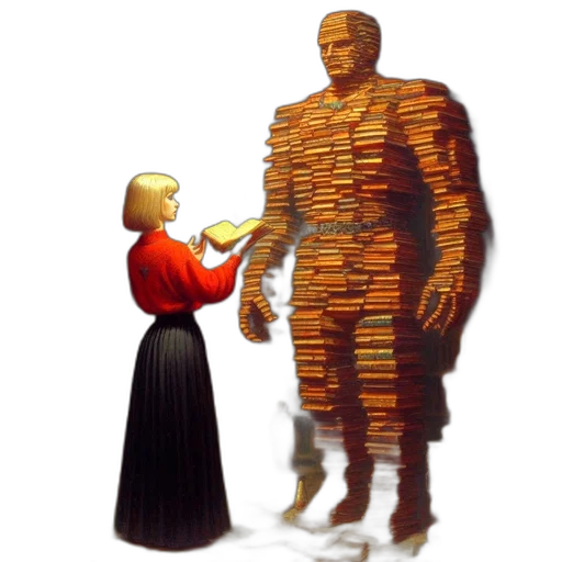 robot, dress, food, concept art, pixel art, 3d render, forest, inside transparent PNG cut-out