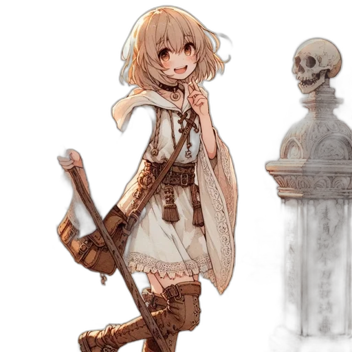 staff, dress, sword, weapon, concept art, fantasy art, pixel art, watercolor transparent PNG cut-out