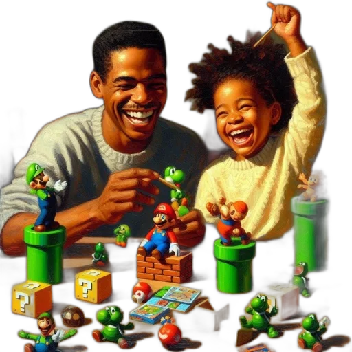 3d render, concept art, pixel art, photorealistic, man, young, girl, play transparent PNG cut-out