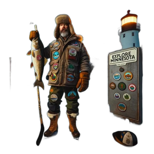 staff, weapon, jacket, concept art, fantasy art, pixel art, 3d render, man transparent PNG cut-out