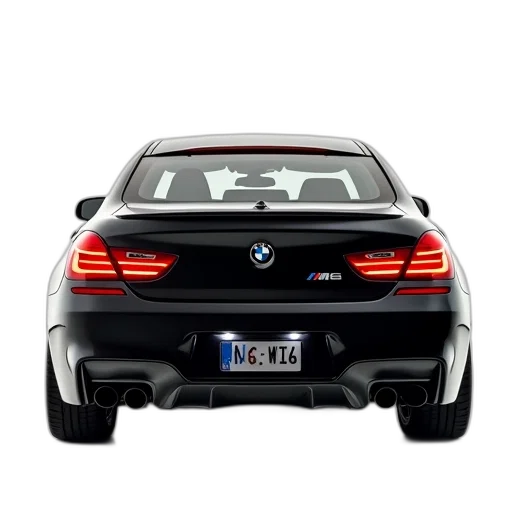 car, 3d render, photorealistic, first, image, shows, rear, black transparent PNG cut-out