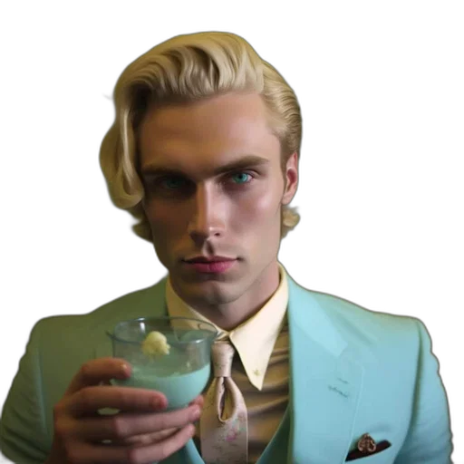 face, jacket, bottle, mask, photorealistic, vaporwave, cartoon, concept art transparent PNG cut-out