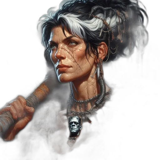 face, weapon, staff, sword, concept art, fantasy art, comic book art, photorealistic transparent PNG cut-out