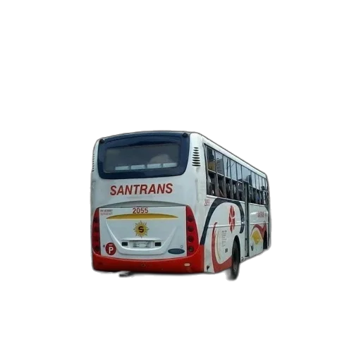 staff, 3d render, photorealistic, concept art, cartoon, santrans, bus, driving transparent PNG cut-out