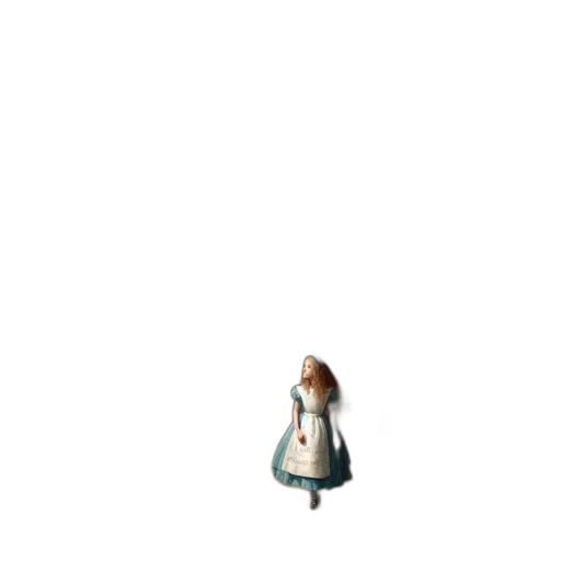 dress, robot, staff, hair, 3d render, pixel art, concept art, photorealistic transparent PNG cut-out
