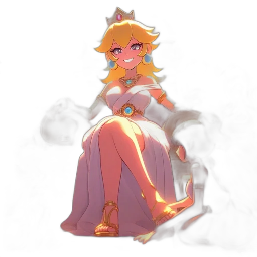 crown, dress, staff, weapon, concept art, pixel art, fantasy art, anime transparent PNG cut-out
